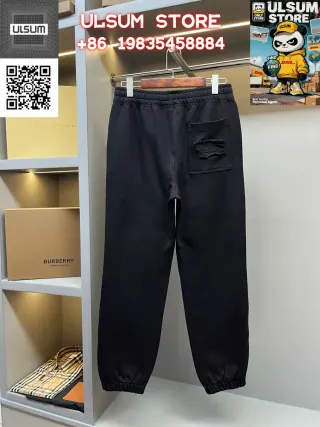Burberry Black Solid Trousers — seller product photo
