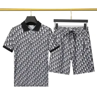 Dior Oblique Polo & Shorts Set Black/White — seller product photo