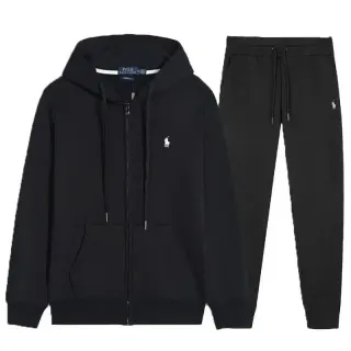 Polo Ralph Lauren Black Collection Zip-Up Hoodie & Pants Set — seller product photo