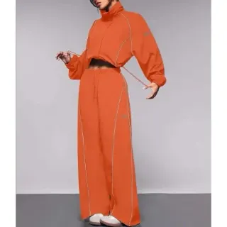 Orange Solid Co-ord Set — seller product photo