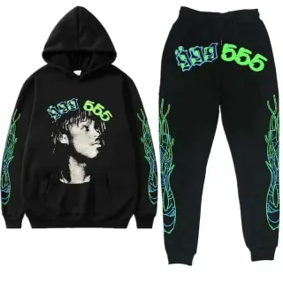 Unisex Black $99 555 Tracksuit Set — seller product photo