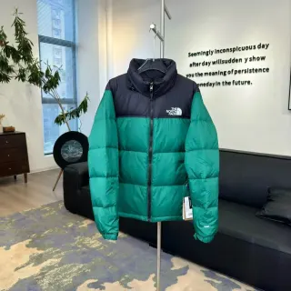 The North Face Nuptse Green Parka — seller product photo