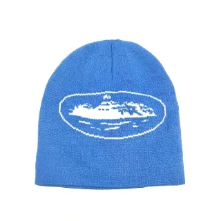 Blue Boat Pattern Beanie Hat — seller product photo