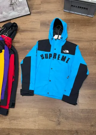 The North Face Supreme Nuptse Blue Parka — seller product photo