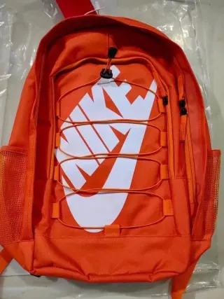 Nike Orange Backpack with White Swoosh — seller product photo