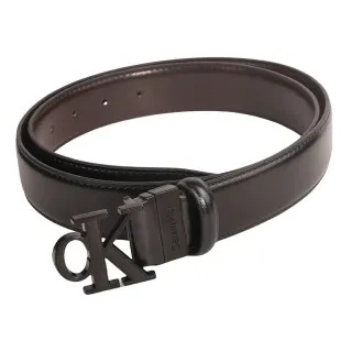 Calvin Klein CK Monogram Belt Black Leather Belt — seller product photo