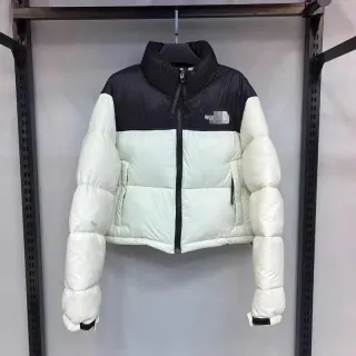 The North Face Nuptse White/Black Puffer Jacket — seller product photo