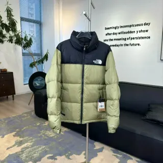 The North Face Nuptse Olive Green Parka — seller product photo