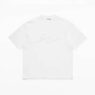 Acne Studios White Script Logo T-Shirt — seller product photo
