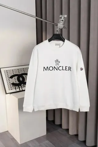 Moncler White Logo Crewneck Sweatshirt — seller product photo
