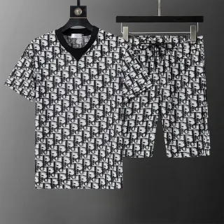 Dior Oblique Logo Set Black/White Shorts & T-Shirt — seller product photo
