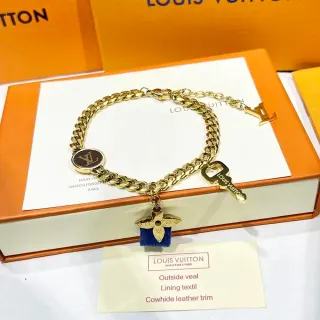 Louis Vuitton Gold Key Charm Bracelet — seller product photo