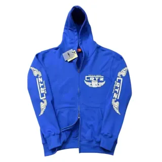 Corteiz RTW Blue Zip-Up Hoodie — seller product photo
