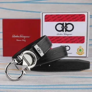 Salvatore Ferragamo Black Gancini Belt — seller product photo