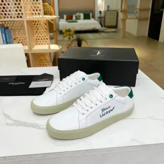 Saint Laurent Classic Court White/Green Sneakers — seller product photo