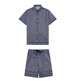 Dior Saddle Set Blue Monogram Shorts & Shirt — seller product photo