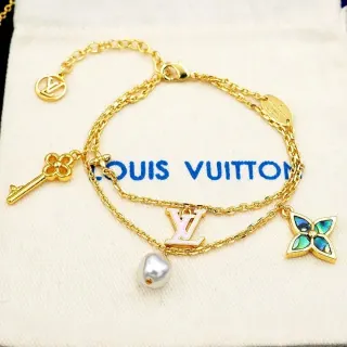 Louis Vuitton Key & Pearl Charm Bracelet — seller product photo