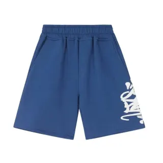 Blue Graffiti Print Shorts — seller product photo