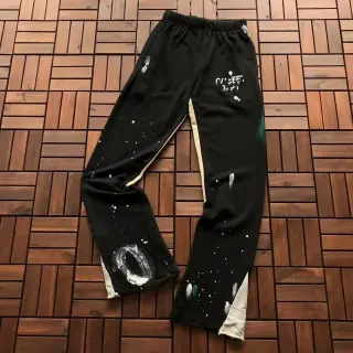Unisex Paint Splatter Sweatpants Black/White — seller product photo