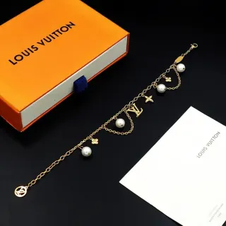 Louis Vuitton Pearl LV Charm Bracelet — seller product photo