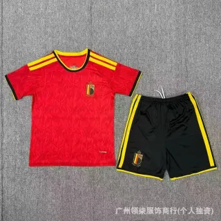 Adidas Classic Football Belgium Home Jersey Set Red/Black — seller product photo