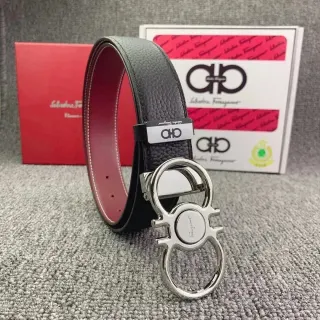 Ferragamo Gancini Belt Black Leather — seller product photo