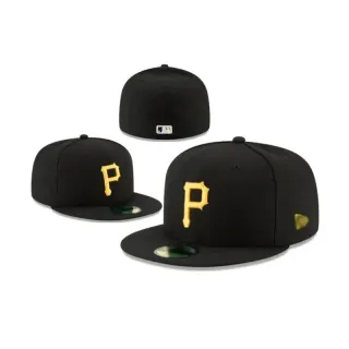 Black & Gold Pittsburgh Pirates Fitted Cap — seller product photo
