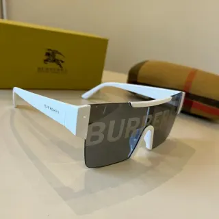 Burberry White & Grey Shield Sunglasses — seller product photo