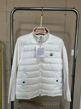 Moncler White Lightweight Puffer Jacket — seller product photo