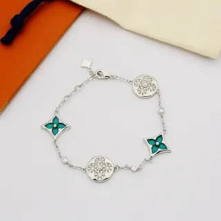 Louis Vuitton Tabi Silver & Turquoise Bracelet — seller product photo