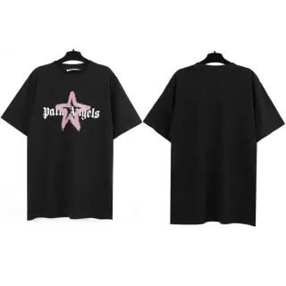 Palm Angels Black Pink Star T-Shirt — seller product photo