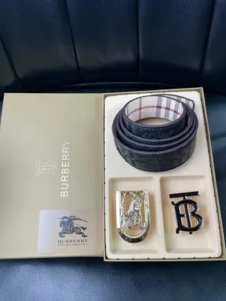 Burberry Check Belt Set in Black — seller product photo