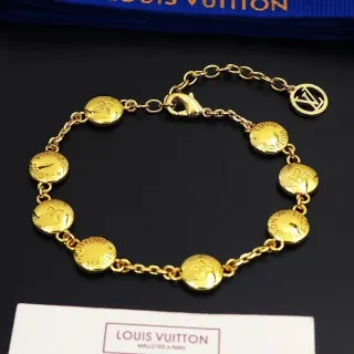 Louis Vuitton Gold Monogram Bead Bracelet — seller product photo