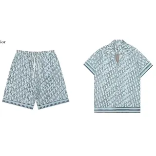 Dior Saddle Set in Blue Monogram Shorts & Shirt — seller product photo