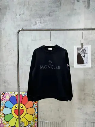 Moncler Black Logo Crewneck Sweatshirt — seller product photo