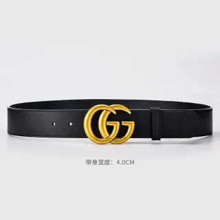 Gucci GG Logo Belt Black Leather — seller product photo