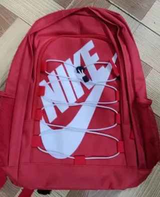 Nike Red Backpack with White Swoosh — seller product photo