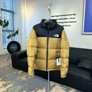 The North Face Nuptse Khaki Black Parka — seller product photo