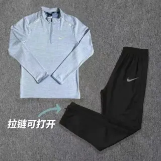 Nike Air Tech Fleece Set Light Grey/Black Tracksuit — seller product photo