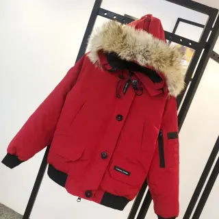 Canada Goose Chilliwack Red Bomber Jacket with Fur Hood — seller product photo