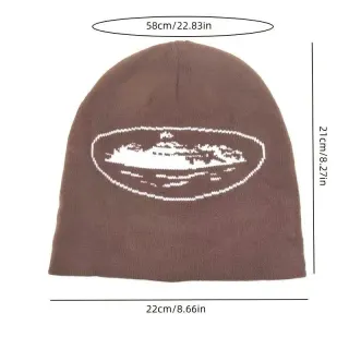 Beanie with Mountain Print Brown — seller product photo
