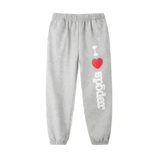 Grey I Love Spider Printed Sweatpants — seller product photo