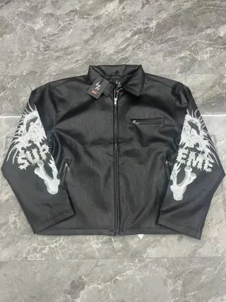 Supreme Box Logo Black Leather Jacket — seller product photo