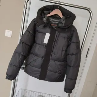 Black Puffer Jacket Parka Winter Coat — seller product photo