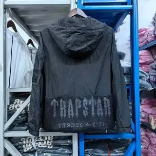 Trapstar Black 'It's a Secret' Windbreaker Jacket — seller product photo