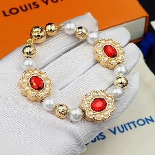 Louis Vuitton Red Pearl Bracelet Jewelry — seller product photo