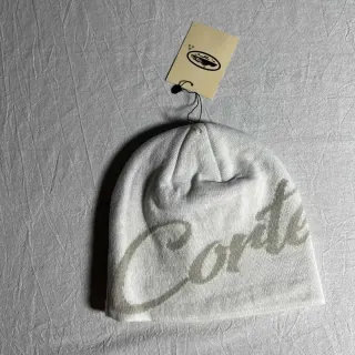 Corteiz RTW Beanie White Solid Headwear — seller product photo