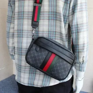 Gucci GG Marmont Black & Red Crossbody Bag — seller product photo