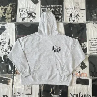 Hoodie Grey E27 Cotton Pullover — seller product photo