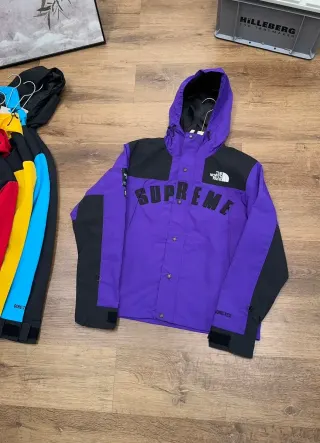 The North Face Supreme Purple Nuptse Jacket — seller product photo